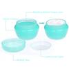 10Packs 20G/20ML Frosted Container Jars with Inner Liner for Scrubs, Oils, Salves, Creams, Lotions, Makeup Cosmetics with Mini Spatulas (green) view 3