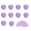 10Packs 5G/5ML Frosted Container Jars with Inner Liner for Scrubs, Oils, Salves, Creams, Lotions, Makeup Cosmetics with Mini Spatulas (purple) view 1