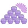 10Packs 30G/30ML Frosted Container Jars with Inner Liner for Scrubs, Oils, Salves, Creams, Lotions, Makeup Cosmetics with Mini Spatulas (purple) view 1