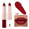 Adurello 2-In-1 Matte Lipstick and Lip Gloss 3Pcs Set Kit Waterproof Long Wear Matte Red Lipstick with Lip Tint Set, Matte Finish (B(10,11,12)) view 2
