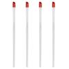 17cm Rubber Cuticle Pusher Cleaner, 4 Pieces Red Hard Rubber End Tipped Nail Art Tool Cuticle Pusher Cleaner And Professional Plastic Handle Cuticle Stick for Hand Care Nail, Nail Cleaner Tool view 1