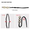 yuntop 4PCS Hair Bun Maker Donut Dacron Iron Resin Material - Lazy Hair Curler for Women Girl Hair Styling Accessories - French Hairstyle Twist Hair Tool - Black Color view 2