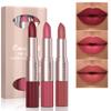 Adurello 2-In-1 Matte Lipstick and Lip Gloss 3Pcs Set Kit Waterproof Long Wear Matte Red Lipstick with Lip Tint Set, Matte Finish (A(4,5,6)) view 1