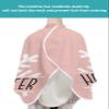 Blush Pink Snowflake Barber Cape - Salon Hair Cutting Cape for Women,Men,Adults,Haircut Cape with Adjustable Elastic Neckline Hairdressing Stylist Cape Gown Accessories Hello Winter Christmas Holiday view 4