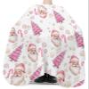 Christmas Santa Claus Barber Cape - Salon Hair Cutting Cape for Women,Men,Adults,Haircut Cape with Adjustable Elastic Neckline Hairdressing Stylist Cape Gown Accessories Pink Minimalist Tree Snowflake view 3