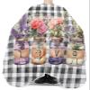 Valentine's Plaid Barber Cape - Salon Hair Cutting Cape for Women,Men,Adults,Haircut Cape with Adjustable Elastic Neckline Hairdressing Stylist Cape Accessories Botanical Lavender Roses Flower Leaves view 3