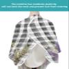 Valentine's Plaid Barber Cape - Salon Hair Cutting Cape for Women,Men,Adults,Haircut Cape with Adjustable Elastic Neckline Hairdressing Stylist Cape Accessories Botanical Lavender Roses Flower Leaves view 4