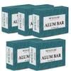 Mi Nature Pure Alum Bar Pack of 5(100g*5) |Natural Phitkari Block |Potassium Alum Stone |Shaving Bar |Skin Astringent |Water Clarifier |Odor Control view 1