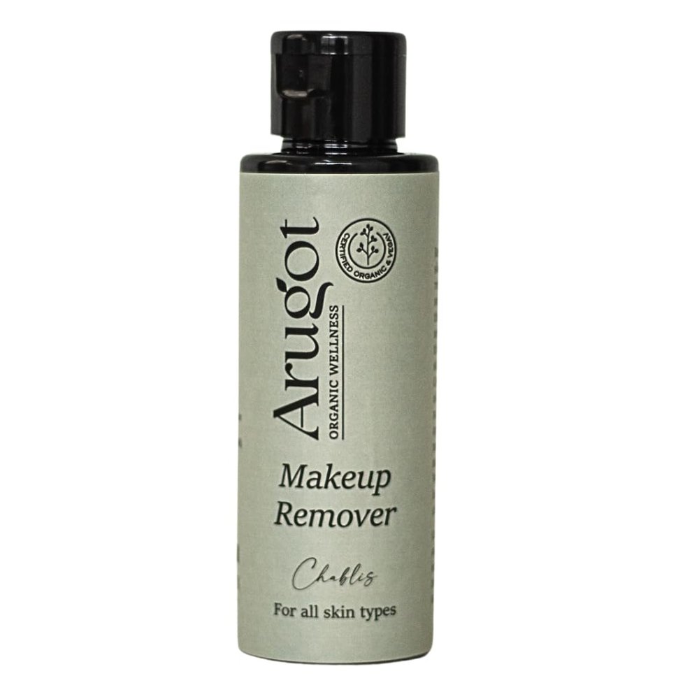 Arugot Organic Makeup Remover, Almond Oil Based Eye and Facial Cosmetic Cleanser, Made in Israel, 3.6 Fl Oz