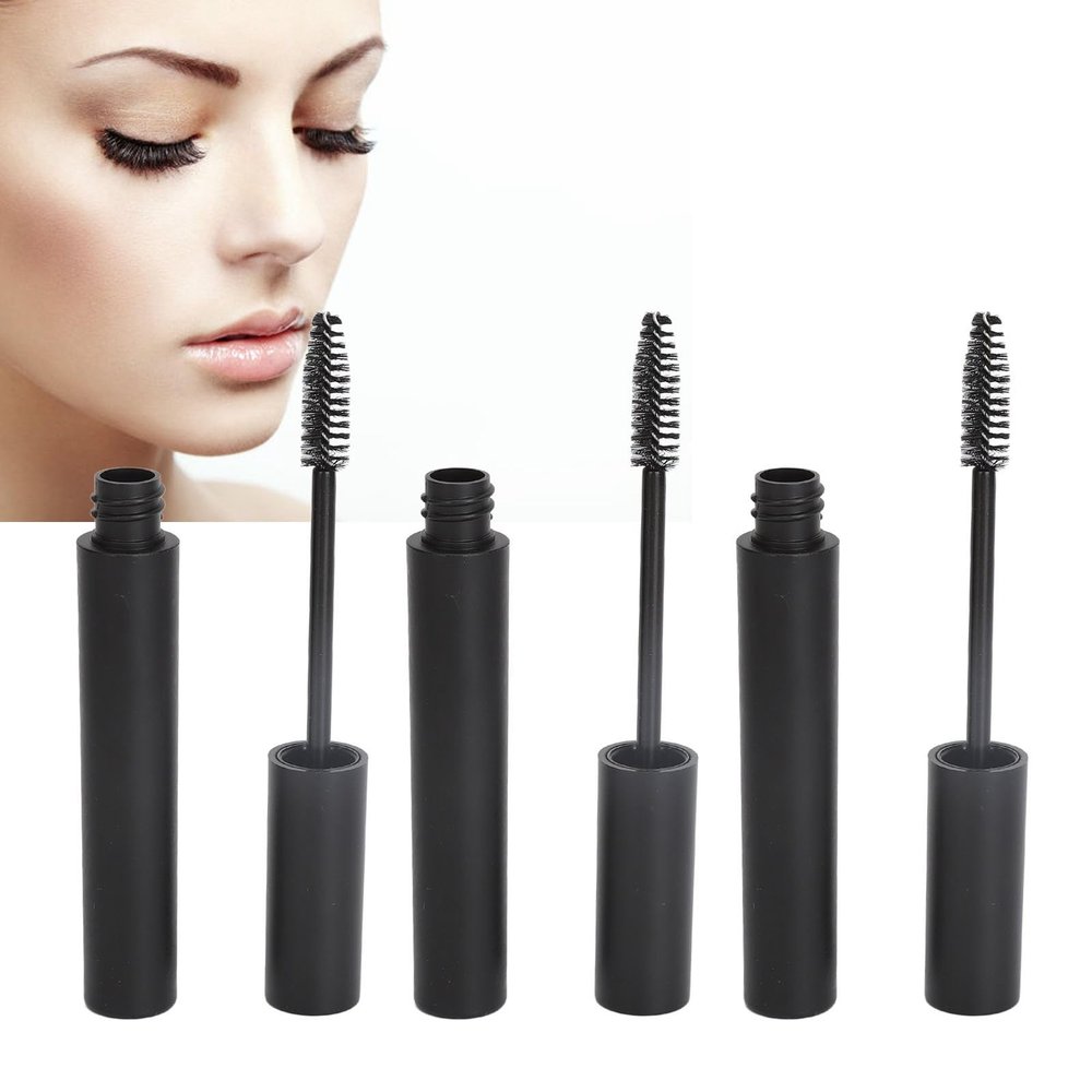 10pcs 4ml Empty Mascara Tube Black, Refillable Bottle with Soft, Lightweight Portable Design for Daily Travel Camping