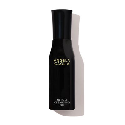 Angela Caglia Neroli Cleansing Oil - Makeup Remover & Face Cleanser with Lipid-Lock Technology - Organic Moringa, Marula, Black Currant & Neroli Oils - Soothing Hydration & Barrier Support
