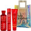 Bath & Body Works - WINTER CANDY APPLE -3 Piece Bundle - Spray - Body Lotion- Shower Gel - Full Size and Hello Gorgeous Gift Bag view 1