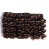 3Pcs Remy Jerry Curl Hair Extension Brown 4# 27# P1B/30 P4/27 Double Drawn Bundles Total 100 Grams #30 6 6 6#3Pcs/Lot#>=35% view 3
