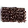 3Pcs Remy Jerry Curl Hair Extension Brown 4# 27# P1B/30 P4/27 Double Drawn Bundles Total 100 Grams #30 6 6 6#3Pcs/Lot#>=35% view 4