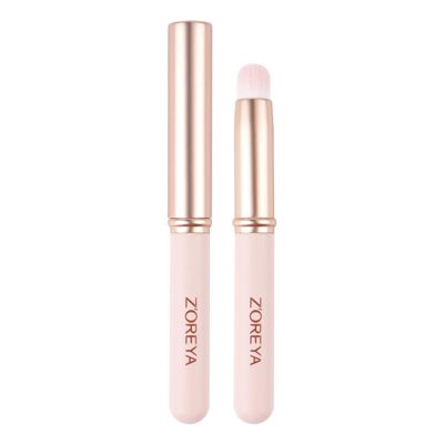 awakentti Lip Brush, Lip Brushes with Dustproof Lids and Fiber Bristles, Lip Smudge Brush, for Lipstick Gloss Creams, Hygienic Portable with Cap, for Women Girl