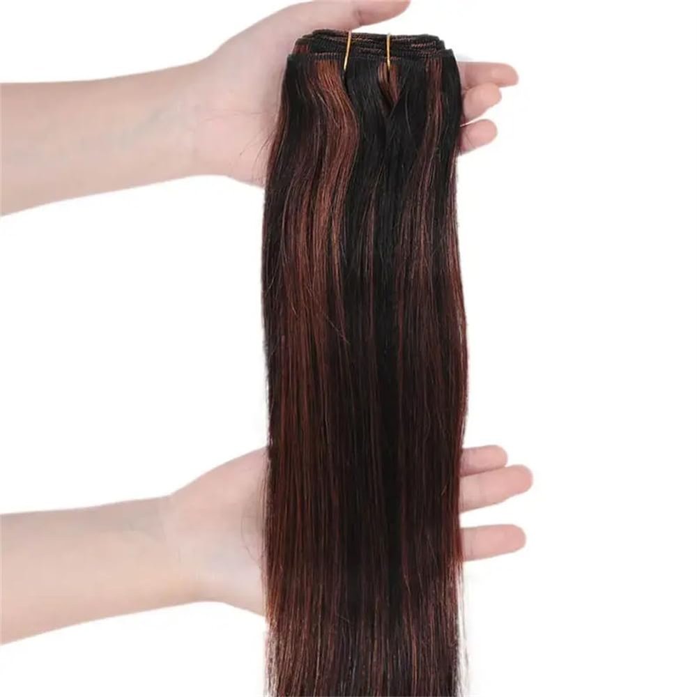 Brazilian Straight Human Hair Weave Bundles P4/27 P6/27 Brown P4/30 P1B/30 10-26 Inches Remy Hair Extension P1B30 10inches