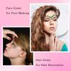 NIACONN 1760 Pcs Deep Green Hair Jewels Face Gems Stick on, Self Adhesive Glitter Rhinestones Stickers for Women Body Eyes Nails Festival Halloween Makeup & Crafts view 3