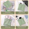 Pouchic - Personalized Snap Closure Leather Organizer Pouch, Pouchic Snap Closure Pouches, Lambskin Pocket Cosmetic Bag, Jollywish Pouchic No Zipper Self-Closing Pocket Cosmetic Bag (4PCS C) view 2