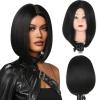 12 Inch Short Black Hair Wigs, Sexy Straight Hair Wig, Heat Resistant Synthetic for Women, Cosplay Party, Daily Use(12 Inch) view 1