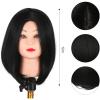 12 Inch Short Black Hair Wigs, Sexy Straight Hair Wig, Heat Resistant Synthetic for Women, Cosplay Party, Daily Use(12 Inch) view 3