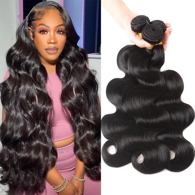 10A Body Wave 3 Bundles 100% Unprocessed Human Hair Body Wave Brazilian Virgin Hair Weave Human Hair Bundles Body Wave Bundles Remy Hair Extension (28 30 32)