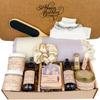 Birthday Gift Baskets for Women, Handmade Lavender Gift Box, Natural Relaxing Spa Self Care Package for Woman 13 Pc, Spa Gifts for Women, Gift Basket for Her, Birthday Box (Lavender Garden) view 1