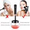 Electric Makeup Brush Cleaner and Brush Dryer Set (White) view 3