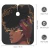 Black Girl Magic Afro Glasses Barber Cape Professional Large Barber Apron Unisex Haircut Cape Water Resistant Salon Cape view 2