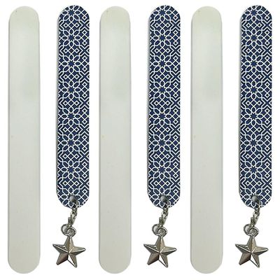 6 Pk Washable Salon Boards Pro Dual Sided Nail Files Emery Manicure Beauty Tools Heavy Duty Mani Pedicure Finger Toe Nail Care Fingernail Grooming Buffer Reusable Compact Easy to Use Beauty Tools