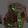 CHARLENT Glow in The Dark Christmas Temporary Tattoos for Kids Party Supplies - 74 Individually Sheets Luminous Xmas Tattoos for Boys Girls Christmas Party Favors Goodie Bag Fillers view 4