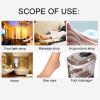 100 Counts Plastic Foot Covers , Hydrating Beauty Feet Masks , dispo Foot Covers Moisturizer Socks , Larger Thicker Foot Moisturizing Socks for Dry Cracked Feet , Toes , and Callus view 2