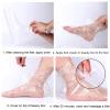 100 Counts Plastic Foot Covers , Hydrating Beauty Feet Masks , dispo Foot Covers Moisturizer Socks , Larger Thicker Foot Moisturizing Socks for Dry Cracked Feet , Toes , and Callus view 3