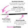 Beauty Junkees Pencil Brush Eye Makeup - Small Eyeshadow Brush for Blending and Smudging view 3