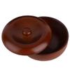 Dioche Wooden Shaving Bowl with Lid, Rubber Wood Shaving Soap Cream Bowl, Prevents Soap from Slipping, Easy to Lather, Bathroom Accessories, Space saving view 3