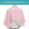 Christmas Barber Cape - Salon Hair Cutting Cape for Women,Men,Kids,Adults,Haircut Cape with Adjustable Elastic Neckline Hairdressing Stylist Cape Gown Accessories Blush Pink Gnomes Winter Snowflake view 4