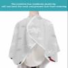 Christmas Barber Cape - Salon Hair Cutting Cape for Women,Men,Kids,Adults,Haircut Cape with Adjustable Elastic Neckline Hairdressing Stylist Cape Gown Accessories Plaid Pine Tree Red Green Dots Grey view 4