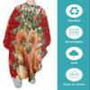 Christmas Barber Cape - Salon Hair Cutting Cape for Women, Men, Kids, Adults, Haircut Cape with Adjustable Elastic Neckline Hairdressing Stylist Cape Gown Accessories Red Gold Squirrel Snowflake Love view 2