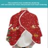 Christmas Barber Cape - Salon Hair Cutting Cape for Women, Men, Kids, Adults, Haircut Cape with Adjustable Elastic Neckline Hairdressing Stylist Cape Gown Accessories Red Gold Squirrel Snowflake Love view 4