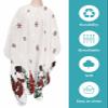 Snowman Barber Cape - Salon Hair Cutting Cape for Women,Men,Kids,Adults,Haircut Cape with Adjustable Elastic Neckline Hairdressing Stylist Cape Gown Accessories Snowflake Christmas Red Buffalo Plaid view 2