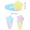 Fluffy Star Hair Accessories: 9 Snap Barrettes, Non-Slip Hairpins for Women & Girls view 2