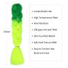 Herina Braiding Hair Extensions Colored Green Ombre Braiding Hair Fake Braids In Hair Extensions 3pcs Green Braiding Hair For Women(3pcs/pack) view 2