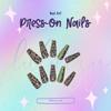 Luluizy Press On Nails Coffin Glossy Finish Extra Long Nail Tips Reusable Kit in sizes Nail Glue Adhesive Gel Sticker 5 Accessories (Melanie) view 2