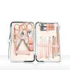 7/10/12/16/18pcs Portable Manicure Sets Pedicure Kits Nail Clipper Stainless Steel Personal Care Tools Clean Groom Dead,18PCS view 1