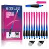 PMUBEAUTY 10Pcs Disposable Microblading pen sterilized 18 U-shaped 0.15mm Nano Blade Manual Eyebrow Pen Comfortable Rubber Grip with Pigment Sponge for Eyebrow Tattoo Permanent Makeup (18U 0.15mm) view 1