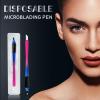 PMUBEAUTY 10Pcs Disposable Microblading pen sterilized 18 U-shaped 0.15mm Nano Blade Manual Eyebrow Pen Comfortable Rubber Grip with Pigment Sponge for Eyebrow Tattoo Permanent Makeup (18U 0.15mm) view 2