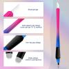 PMUBEAUTY 10Pcs Disposable Microblading pen sterilized 18 U-shaped 0.15mm Nano Blade Manual Eyebrow Pen Comfortable Rubber Grip with Pigment Sponge for Eyebrow Tattoo Permanent Makeup (18U 0.15mm) view 4