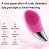 DAUTAI Electric Silicone Sonic Face Scrubber, Facial Massager, Constant Temperature 46 6000 Vibrations 6-Speed Adjustment, for Deep Cleansing Gentle Exfoliating,Red view 3