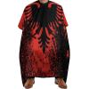 Albanian Flag of Eagle Bird Barber Cape Professional Large Barber Apron Unisex Haircut Cape Water Resistant Salon Cape view 1