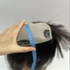 12x13cm(4.7"x5.1") full silk based human hair topperswith bangs for women thin hair or hair loss gift. 4 clips Natural looking 10 Natural Black) view 3