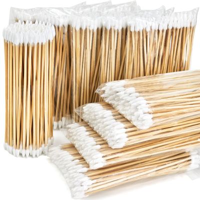 900PCS Double-Ended 6" Pointed Gun Cleaning Swabs - for Precision Firearm Maintenance and Applying, Gun Cleaning Supplies, Lint-Free and Highly Absorbent